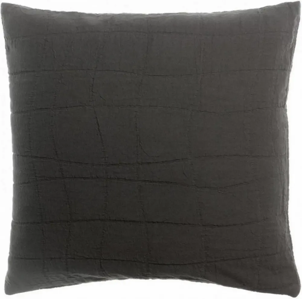 Cushions - Recycled Cushion Titou Carbone 45 X 45 - MAISON VIVARAISE - SDE VIVARAISE WINKLER