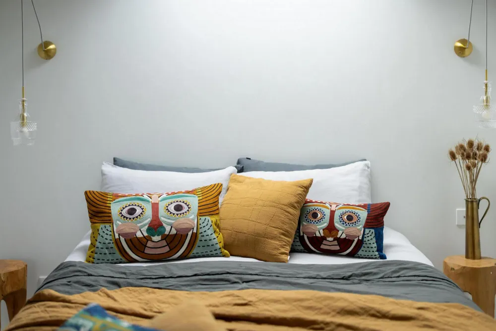 Cushions - Recycled Cushion Titou Havane 45 X 45 - MAISON VIVARAISE - SDE VIVARAISE WINKLER