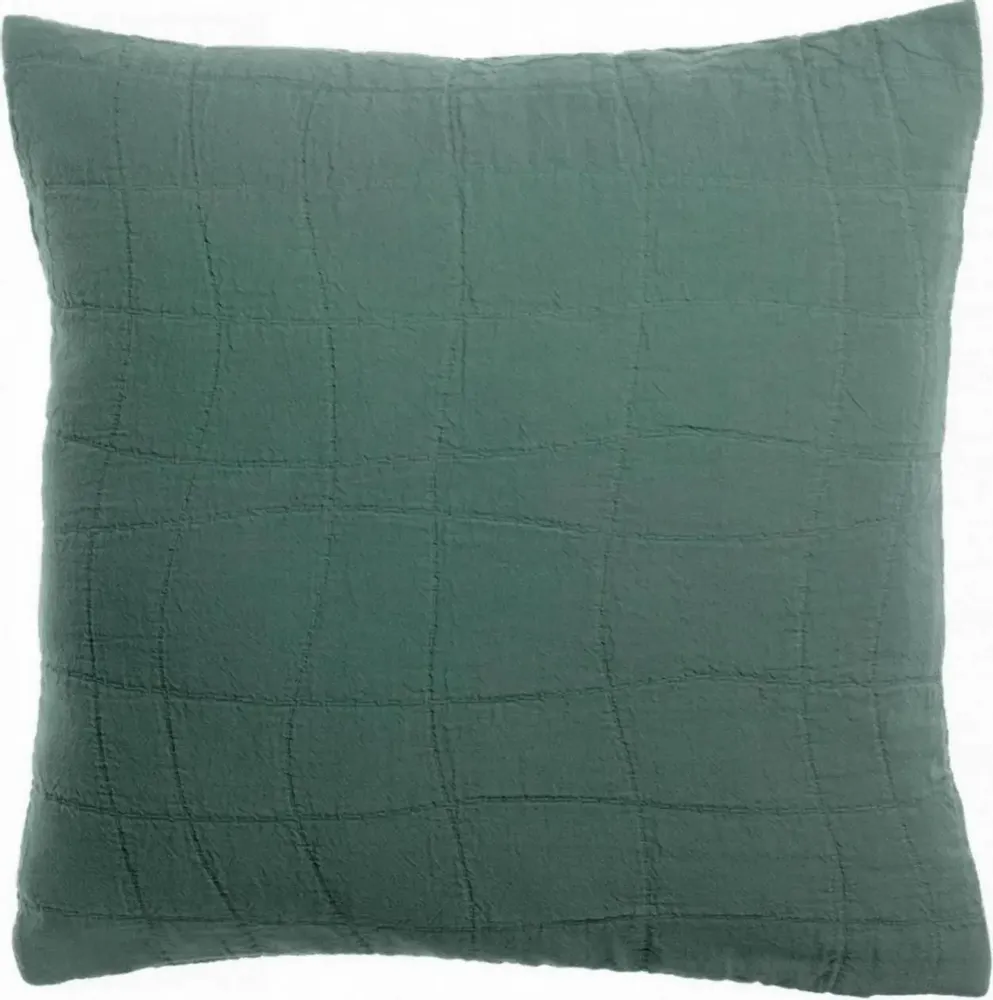 Cushions - Recycled Cushion Titou Vert de gris 45 X 45 - MAISON VIVARAISE - SDE VIVARAISE WINKLER