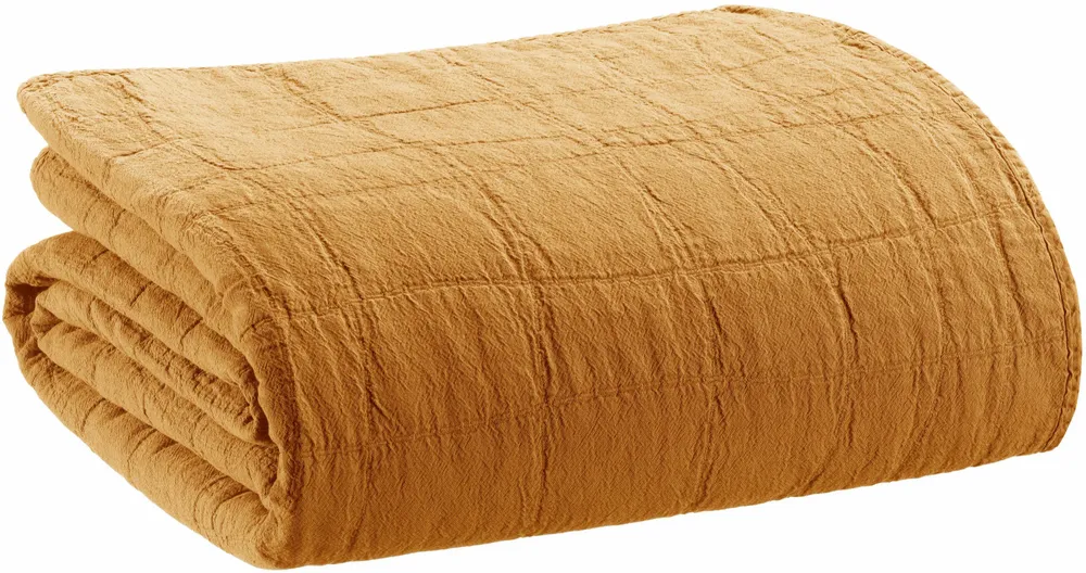 Bed linens - Recycled Bed Throw Titou Havane 260 X 260 - MAISON VIVARAISE - SDE VIVARAISE WINKLER