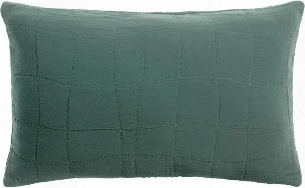 Cushions - Recycled Cushion Titou Vert de gris 30 X 50 - MAISON VIVARAISE - SDE VIVARAISE WINKLER
