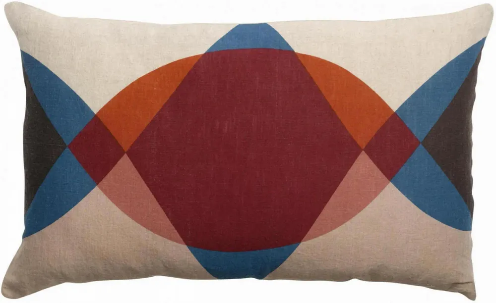 Cushions - Zeff Malory Printed Cushion Dragée 40 X 65 - MAISON VIVARAISE - SDE VIVARAISE WINKLER