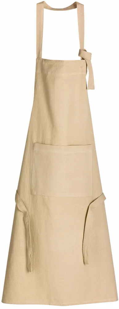 Tabliers de cuisine - Tablier de cuisine recyclé Ada Camel 72 x 85 - MAISON VIVARAISE - SDE VIVARAISE WINKLER