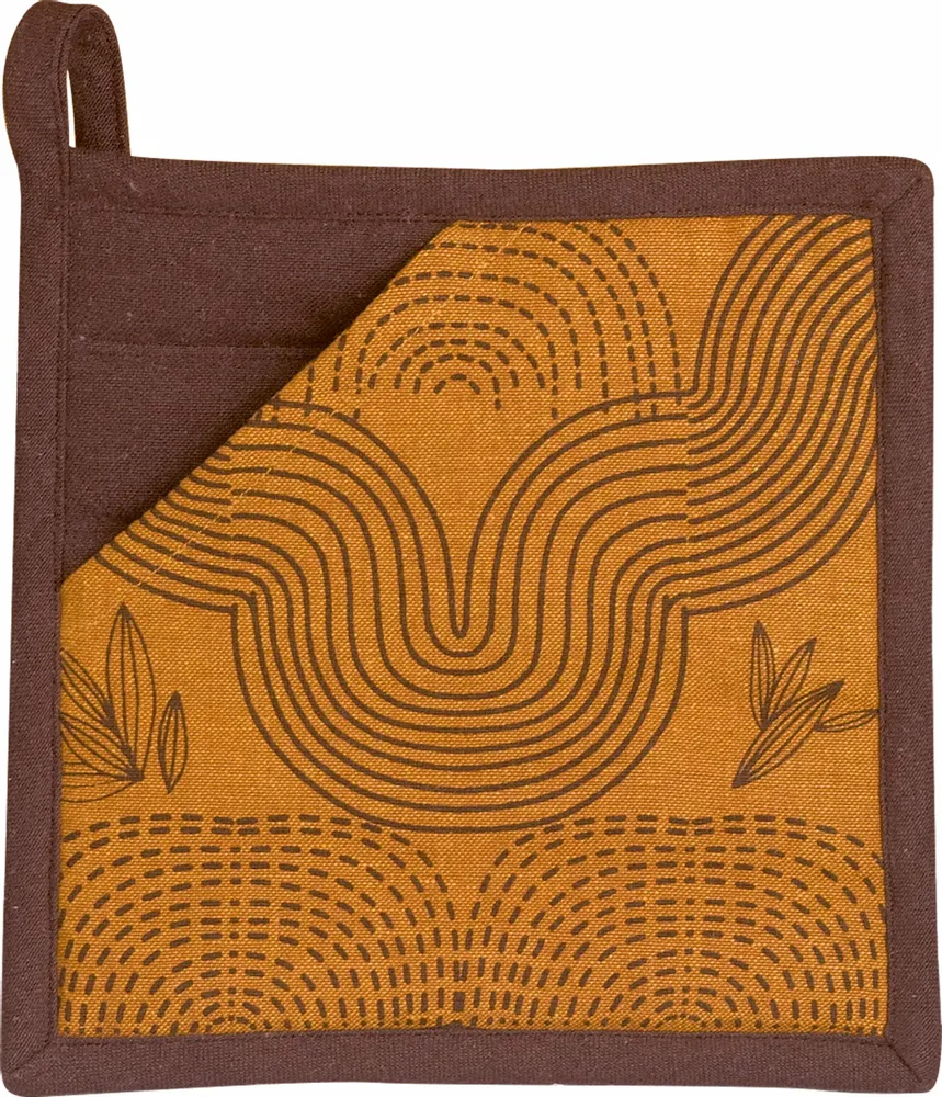 Maniques - Manique 2 en 1 Etna recyclée Ambre 20 x 20 - MAISON VIVARAISE - SDE VIVARAISE WINKLER