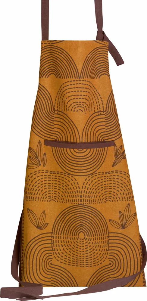 Tabliers de cuisine - Tablier de cuisine recyclé Etna Ambre 72 x 85 - MAISON VIVARAISE - SDE VIVARAISE WINKLER