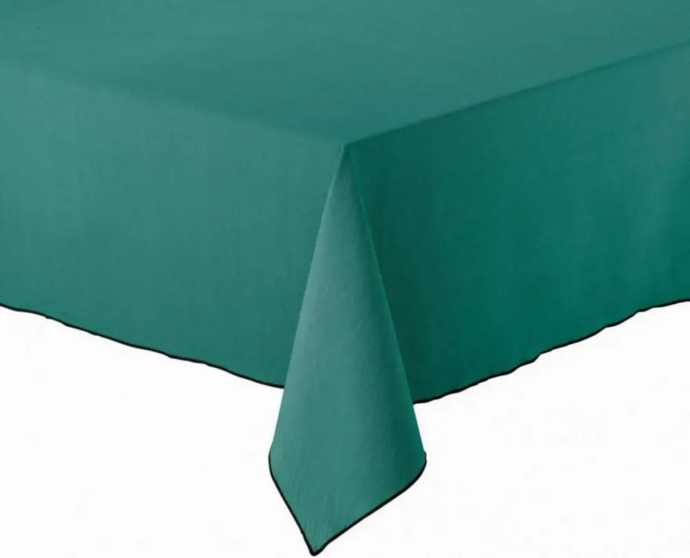 Table cloths - Grace recycled tablecloth Paon 140 X 250 - MAISON VIVARAISE - SDE VIVARAISE WINKLER
