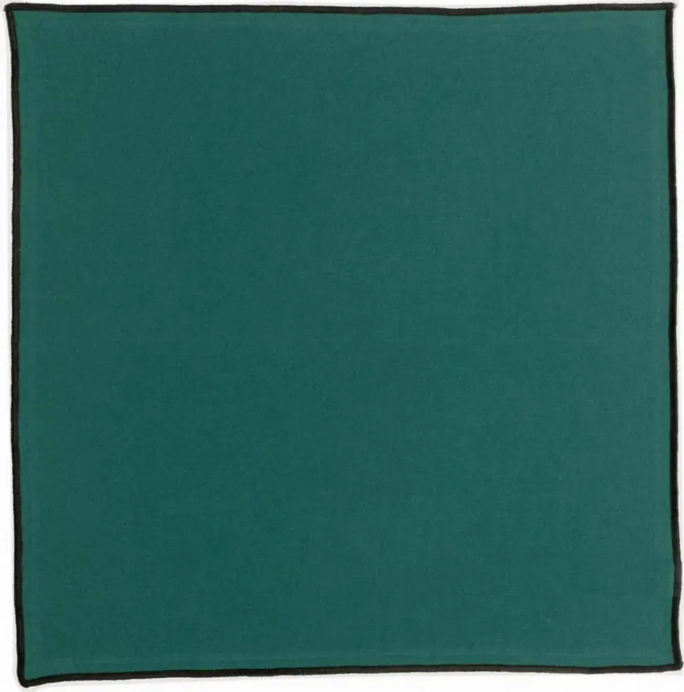 Serviettes - Serviette de table recyclée Grace Paon 40 x 40 - MAISON VIVARAISE - SDE VIVARAISE WINKLER