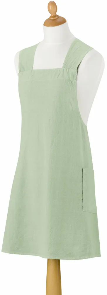 Tabliers de cuisine - Tablier de cuisine japonais recyclé Haru Céladon 78 x 100 - MAISON VIVARAISE - SDE VIVARAISE WINKLER