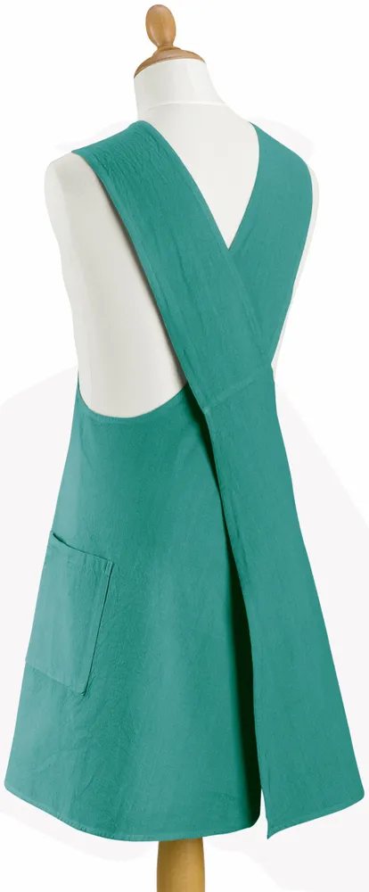 Aprons - Recycled Japanese Kitchen Apron Haru Paon 78 X 100 - MAISON VIVARAISE - SDE VIVARAISE WINKLER