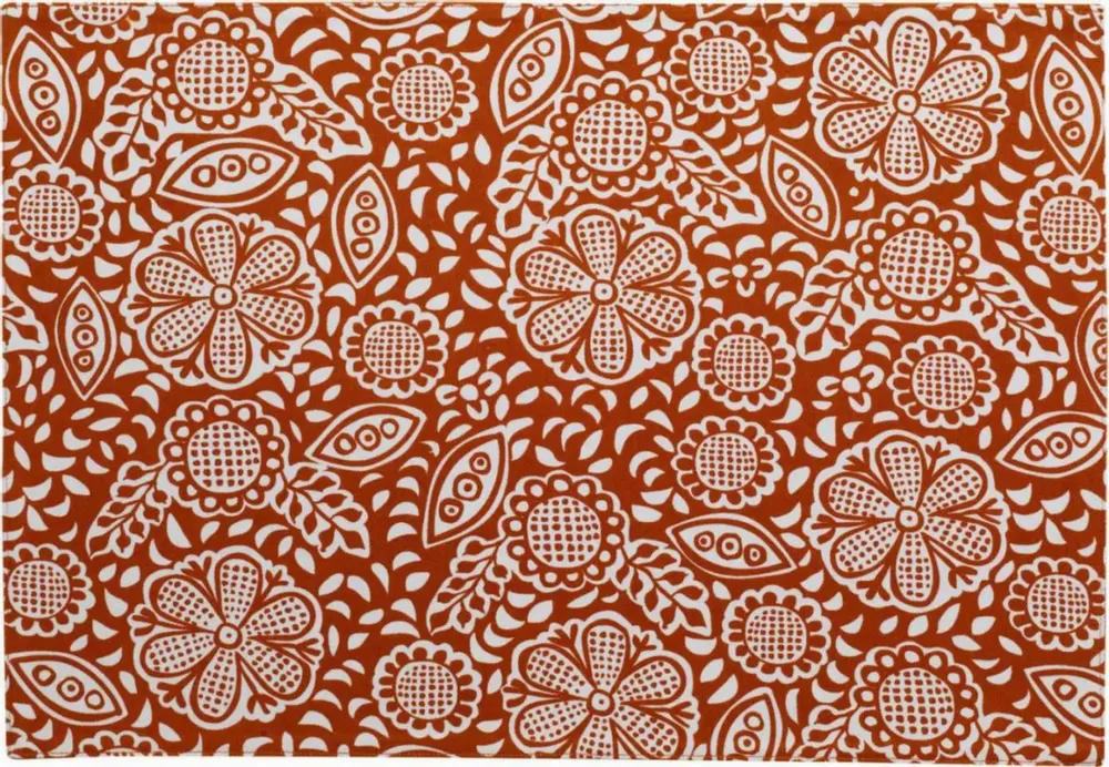 Table cloths - Recycled Coated Placemat Set Kira Rooibos 33 X 48 - MAISON VIVARAISE - SDE VIVARAISE WINKLER