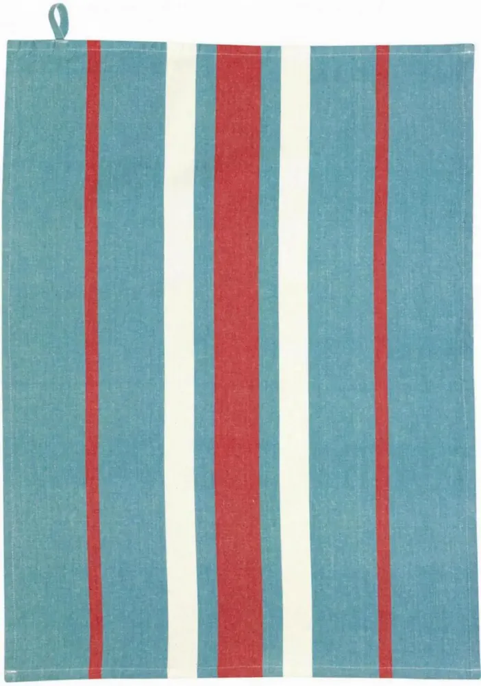 Torchons - Torchon recyclé lavé Yuna Bleu 50 x 70 - MAISON VIVARAISE - SDE VIVARAISE WINKLER