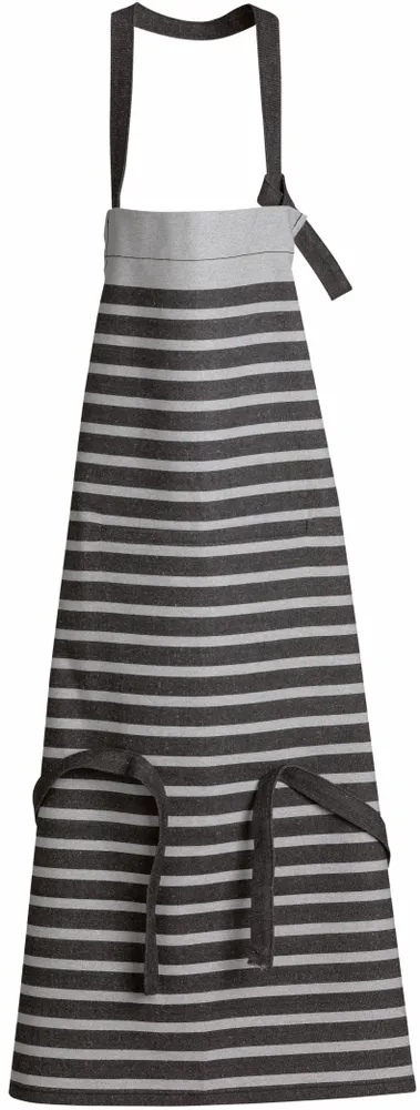 Aprons - Tilio Recycled Kitchen Apron Noir/Gris 72 X 90 - MAISON VIVARAISE - SDE VIVARAISE WINKLER