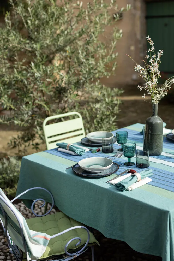 Chairs - Grace Recycled Chair Cushion Vert jardin 40 X 40 X 3 - MAISON VIVARAISE - SDE VIVARAISE WINKLER