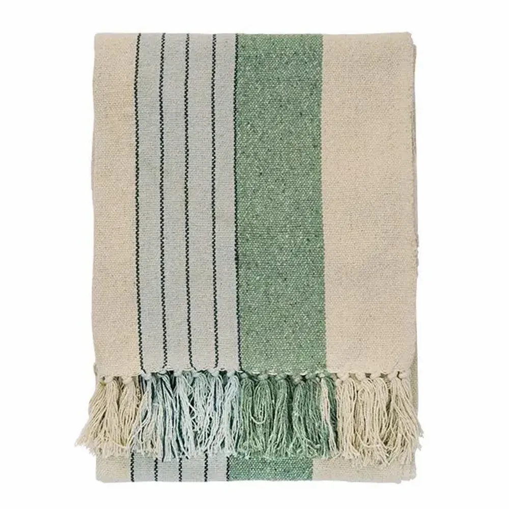 Throw blankets - Recycled cotton throw - MADAM STOLTZ