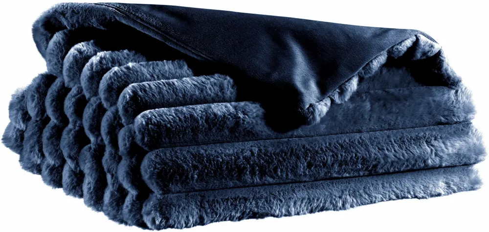 Bed linens - Alice Bed Throw Marine 180 X 260 - MAISON VIVARAISE - SDE VIVARAISE WINKLER