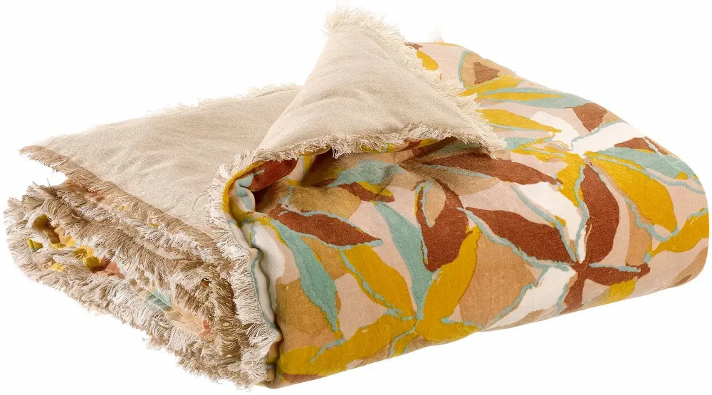 Linge de lit - Edredon imprimé Alina Dragée 85 x 200 - MAISON VIVARAISE - SDE VIVARAISE WINKLER