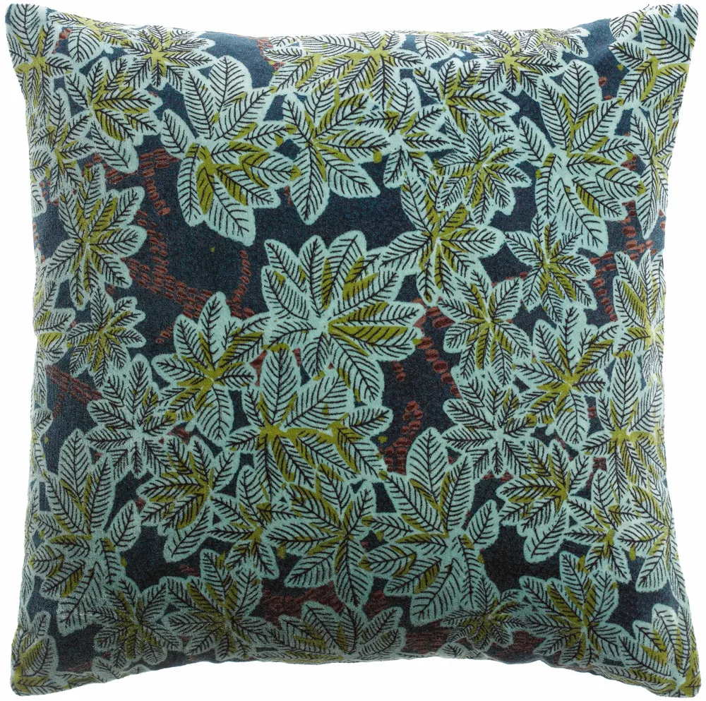 Cushions - Ariane Printed Cushion Pétrole 45 X 45 - MAISON VIVARAISE - SDE VIVARAISE WINKLER