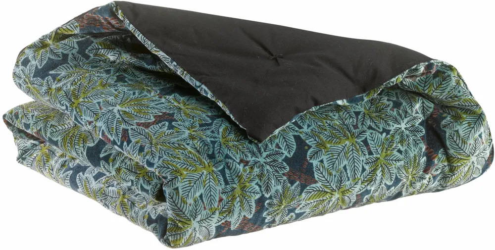 Throw blankets - Ariane Printed Throw Blanket Pétrole 135 X 200 - MAISON VIVARAISE - SDE VIVARAISE WINKLER