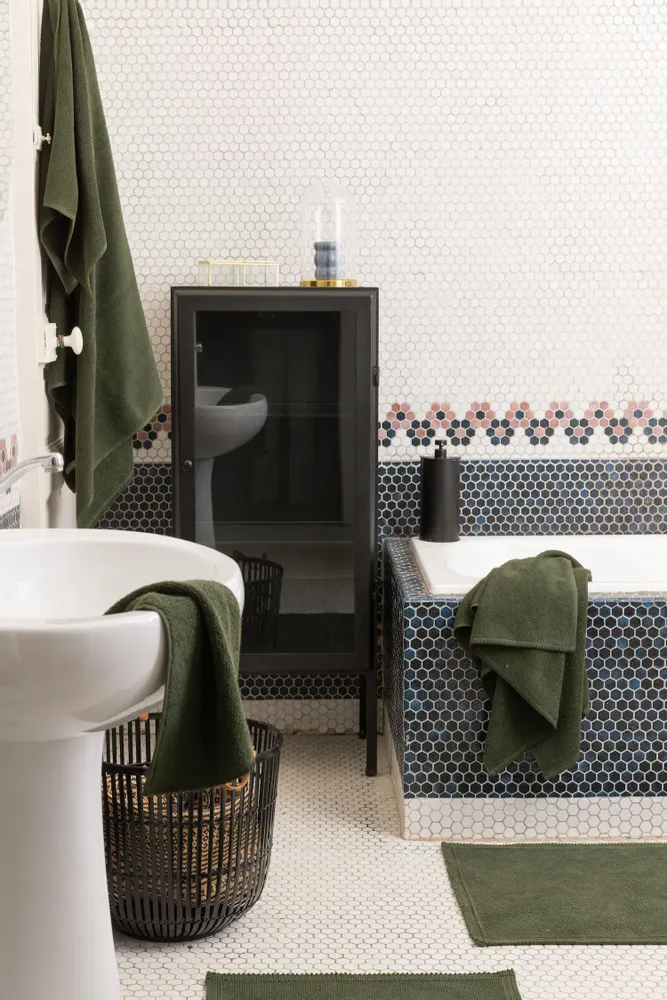 Serviettes de bain - Drap de bain Bora Romarin 90 x 150 - MAISON VIVARAISE - SDE VIVARAISE WINKLER