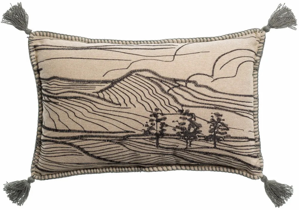 Coussins - Coussin brodé Dusko Thym 30 x 50 - MAISON VIVARAISE - SDE VIVARAISE WINKLER