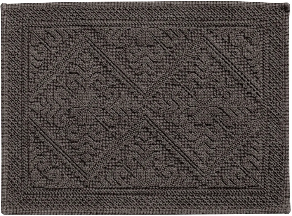 Autres linges de bain - Tapis de bain Enzo Ébène 54 x 64 - MAISON VIVARAISE - SDE VIVARAISE WINKLER