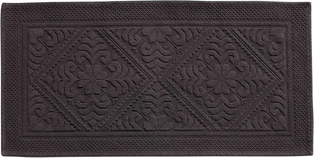 Autres linges de bain - Tapis de bain Enzo Ébène 54 x 110 - MAISON VIVARAISE - SDE VIVARAISE WINKLER