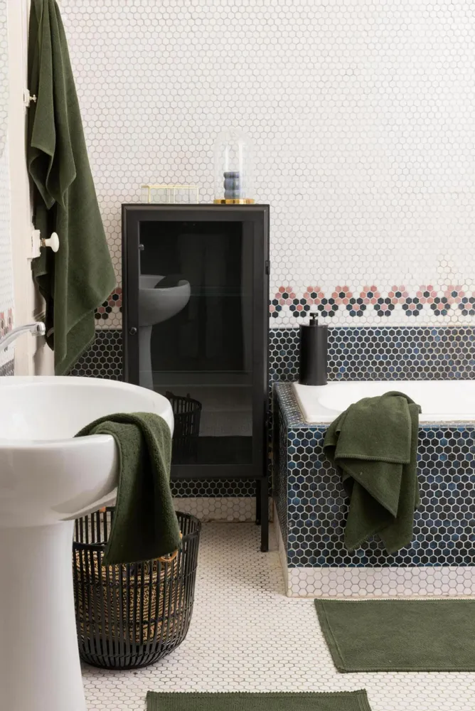 Autres linges de bain - Tapis de bain Etia Romarin 54 x 110 - MAISON VIVARAISE - SDE VIVARAISE WINKLER