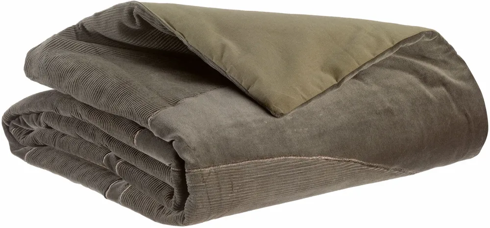 Bed linens - Fara Corduroy Duvet Thym 85 X 200 - MAISON VIVARAISE - SDE VIVARAISE WINKLER