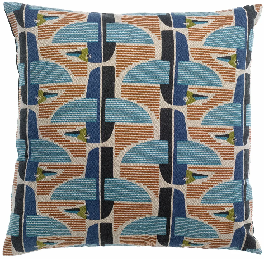 Cushions - Farel Printed Cushion Multico 45 X 45 - MAISON VIVARAISE - SDE VIVARAISE WINKLER
