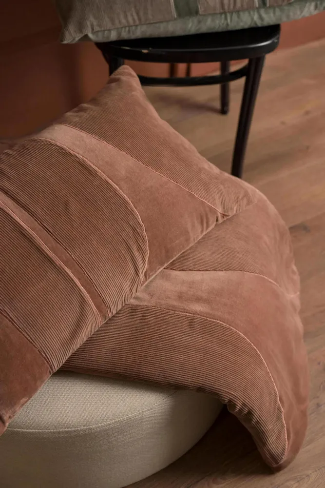 Bed linens - Fara Corduroy Comforter Bois de rose 85 X 200 - MAISON VIVARAISE - SDE VIVARAISE WINKLER