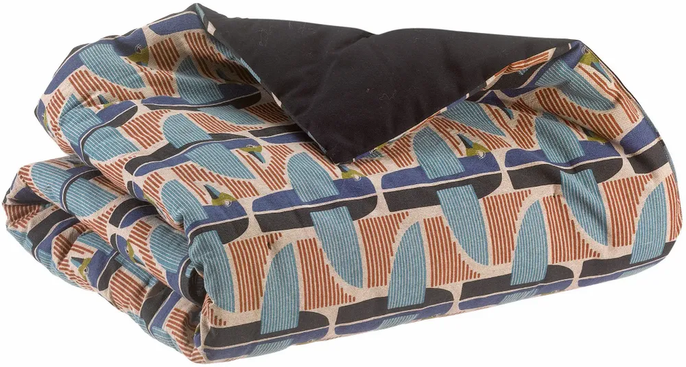 Plaids - Plaid imprimé Farel Multico 135 x 200 - MAISON VIVARAISE - SDE VIVARAISE WINKLER