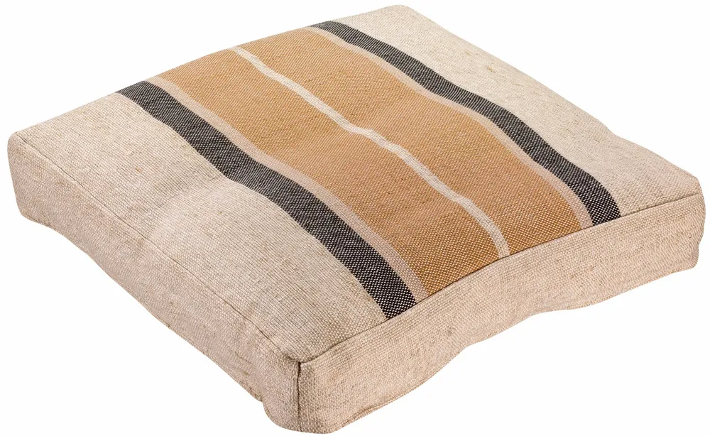 Cushions - Gatsby Floor Cushion Sienne 55 X 55 X 10 - MAISON VIVARAISE - SDE VIVARAISE WINKLER