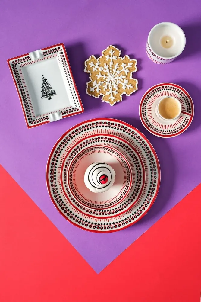 Platter and bowls - Holiday Collection Dinner Plate - ATÖLYE SIR