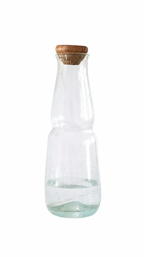 Carafes - MAINSTAY Carafe or Decanter with turned rosewood lid. - TAKECAIRE