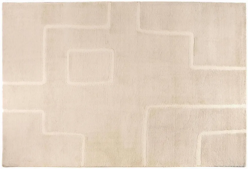 Tapis - Tapis Louisa Neige 200 x 290 x 2 cm - MAISON VIVARAISE - SDE VIVARAISE WINKLER