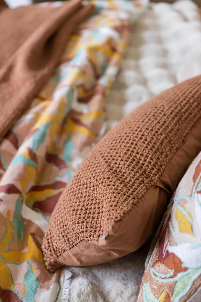 Coussins - Coussin recyclé Maia Cuivre 30 x 50 - MAISON VIVARAISE - SDE VIVARAISE WINKLER