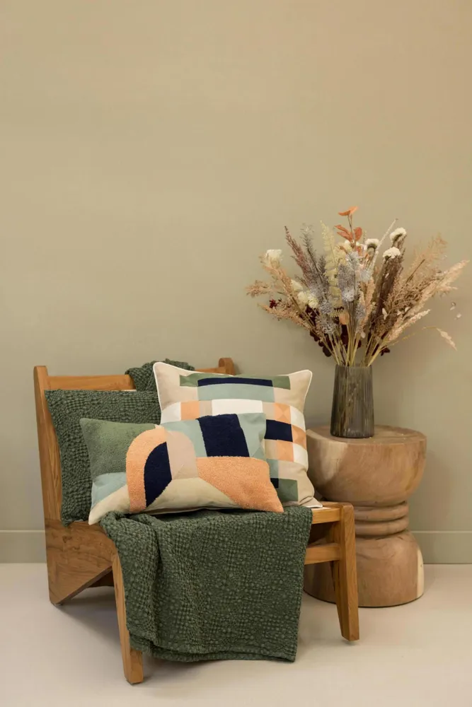 Plaids - Plaid Tana Olive 140 x 200 - MAISON VIVARAISE - SDE VIVARAISE WINKLER