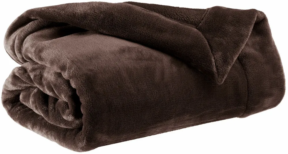 Throw blankets - Tender Throw Blanket Ébène 150 X 200 - MAISON VIVARAISE - SDE VIVARAISE WINKLER