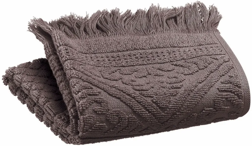 Bath towels - Zoé Guest Towel Ébène 30 X 50 - MAISON VIVARAISE - SDE VIVARAISE WINKLER