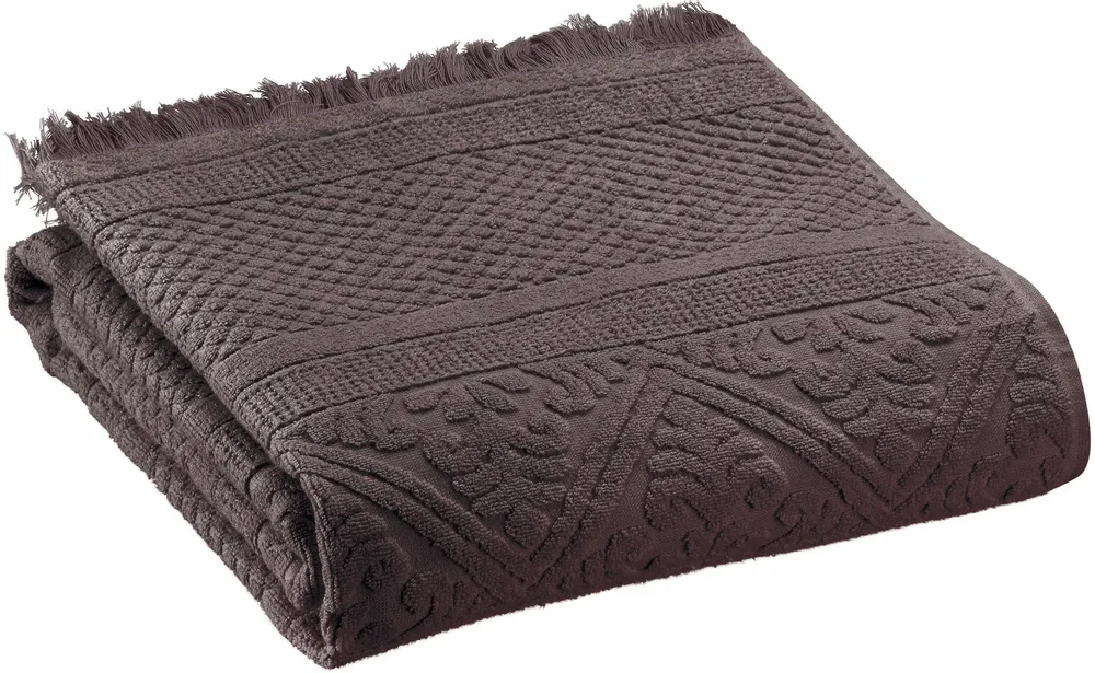 Bath towels - Zoé Bath Towel Ébène 70 X 140 - MAISON VIVARAISE - SDE VIVARAISE WINKLER