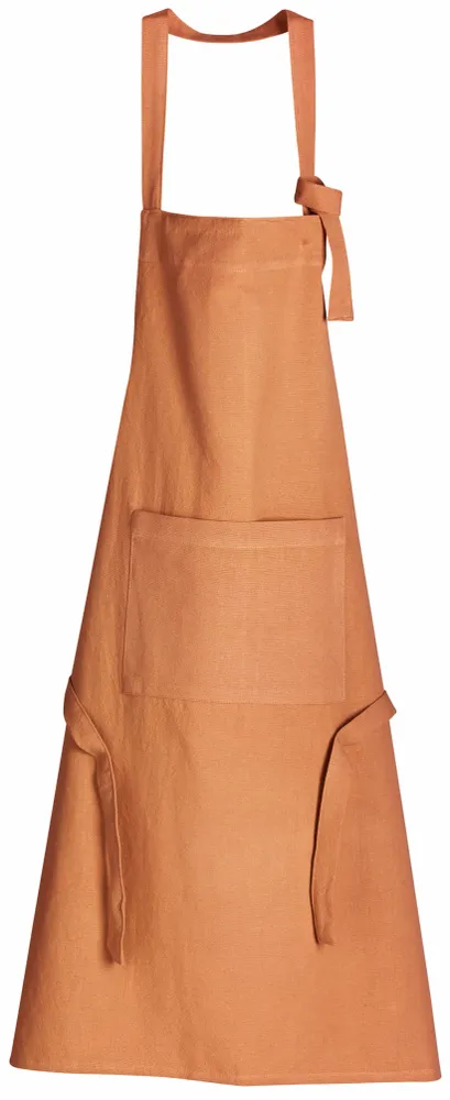 Tabliers de cuisine - Tablier de cuisine recyclé Ada Caramel 72 x 85 - MAISON VIVARAISE - SDE VIVARAISE WINKLER