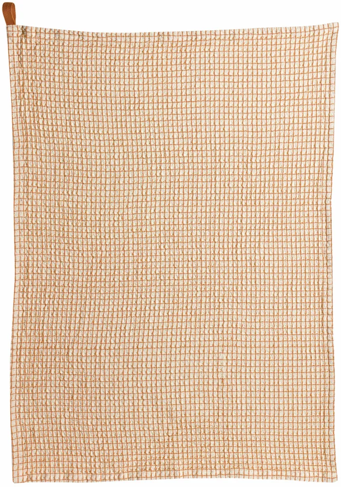 Torchons - Torchon nid d'abeilles bicolore Mumba Cannelle 50 x 70 - MAISON VIVARAISE - SDE VIVARAISE WINKLER