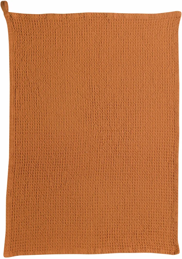 Dish towels - Plain honeycomb tea towel Mumba Cannelle 50 X 70 - MAISON VIVARAISE - SDE VIVARAISE WINKLER
