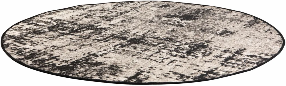 Tapis - Tapis Catania 2 outdoor Noir Diamètre 200 - MAISON VIVARAISE - SDE VIVARAISE WINKLER