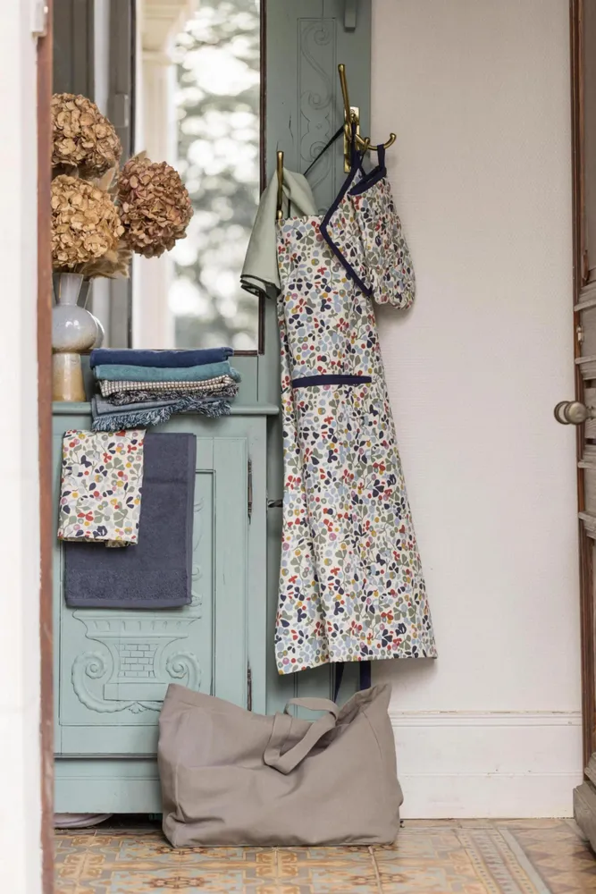 Tabliers de cuisine - Tablier de cuisine recyclé Greta avec poche Multico 72 x 85 - MAISON VIVARAISE - SDE VIVARAISE WINKLER