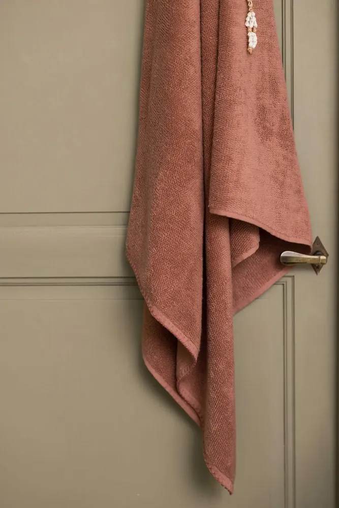 Serviettes de bain - Drap de bain Bora Terracotta 90 x 150 - MAISON VIVARAISE - SDE VIVARAISE WINKLER