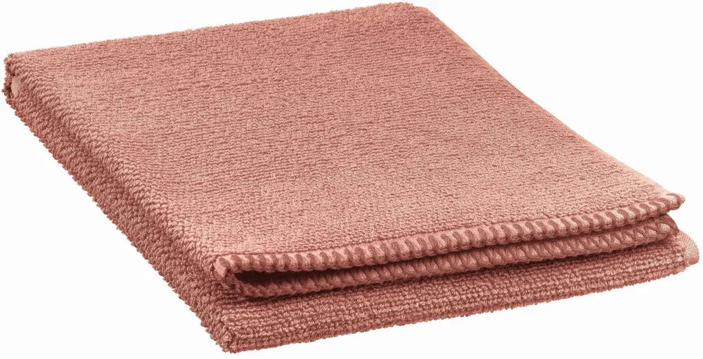 Bath towels - Bora Bath Towel Terracotta 50 X 100 - MAISON VIVARAISE - SDE VIVARAISE WINKLER