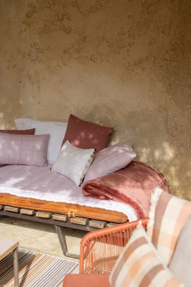 Bed linens - Cambra Throw Terracotta 180 X 260 - MAISON VIVARAISE - SDE VIVARAISE WINKLER