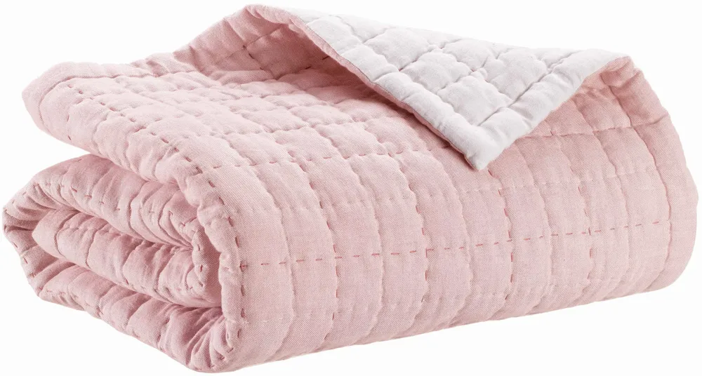 Throw blankets - Cambra Throw Blanket Terracotta 140 X 200 - MAISON VIVARAISE - SDE VIVARAISE WINKLER