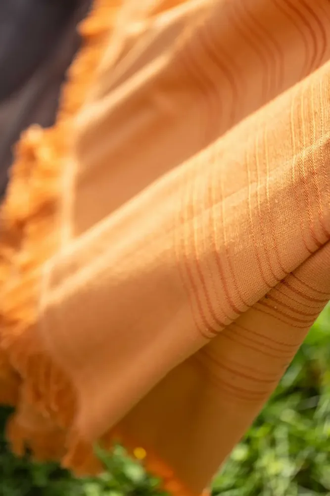 Bed linens - Cancun Hammam Towel Citrouille 90 X 180 - MAISON VIVARAISE - SDE VIVARAISE WINKLER